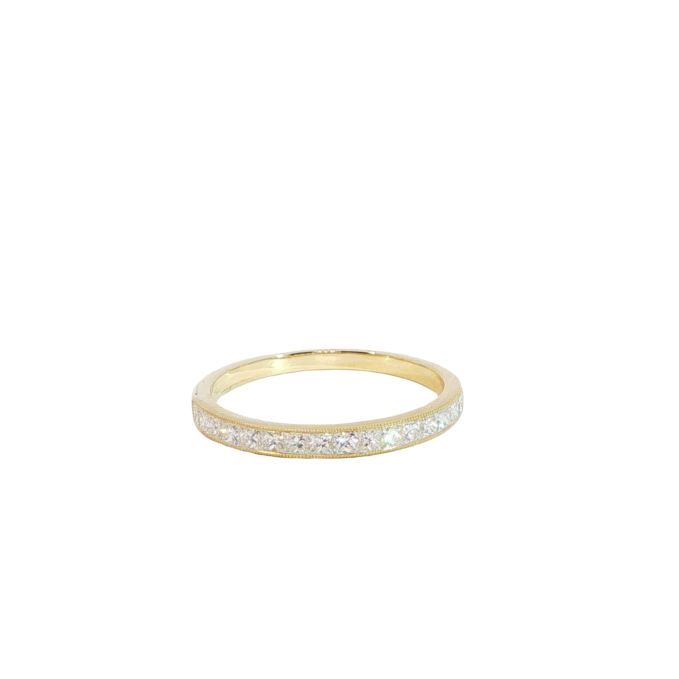 18 Carat Yellow Gold Diamond Half Eternity Ring