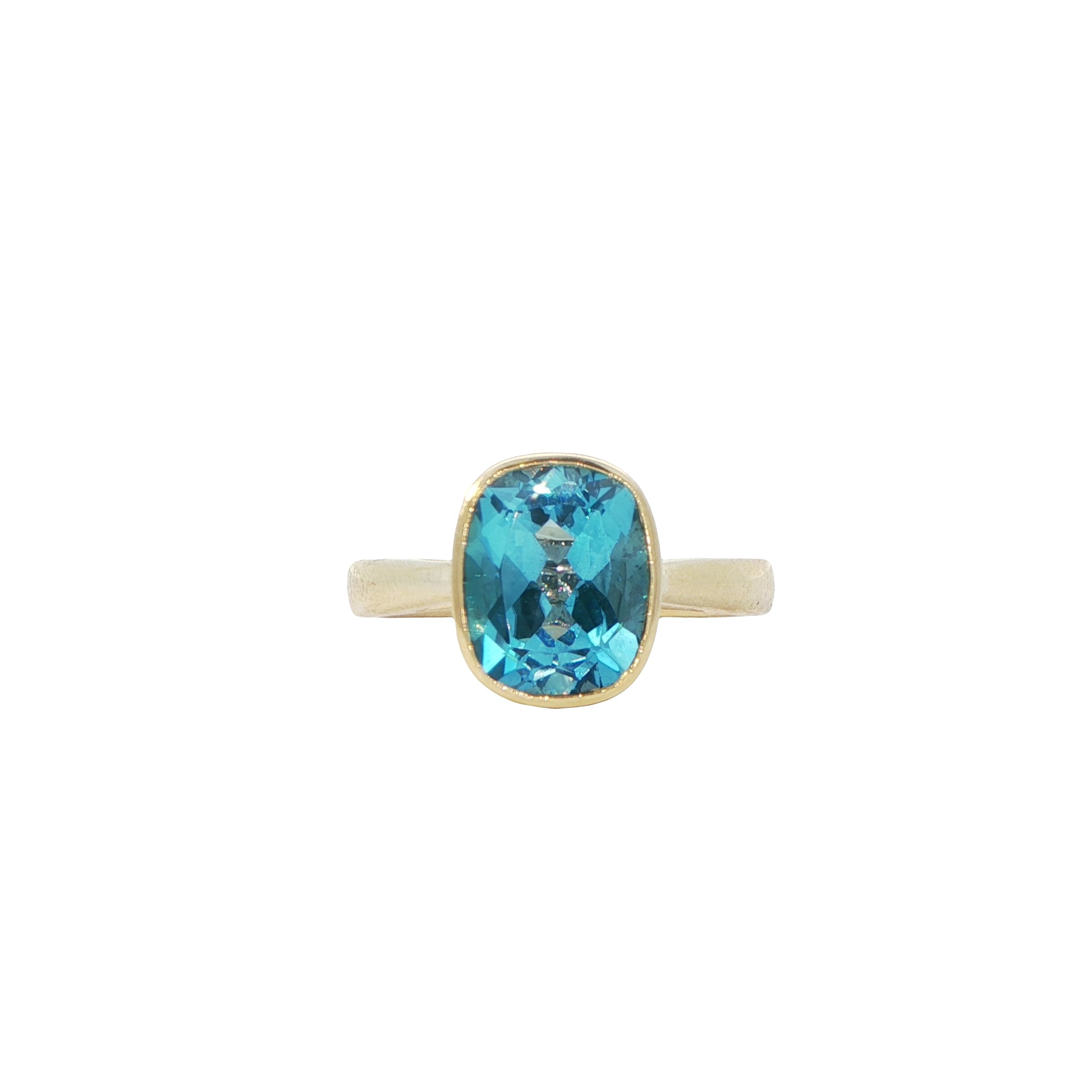 9 Carat Yellow Gold Swiss Topaz Ring