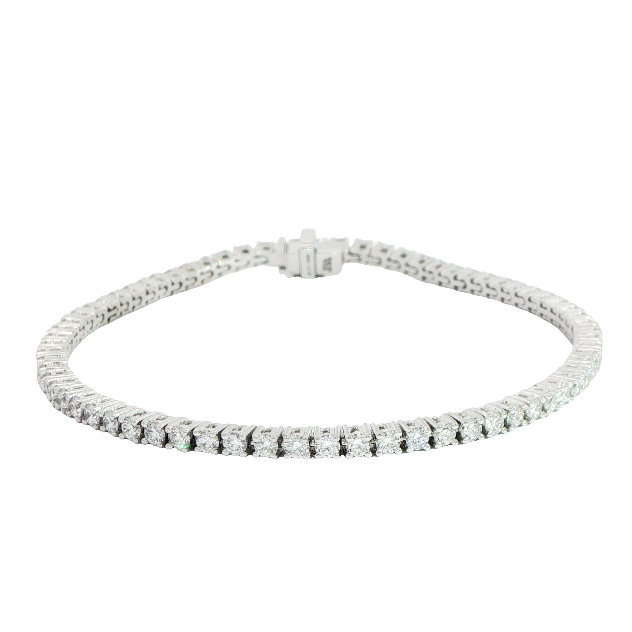 Platinum Diamond Line Bracelet