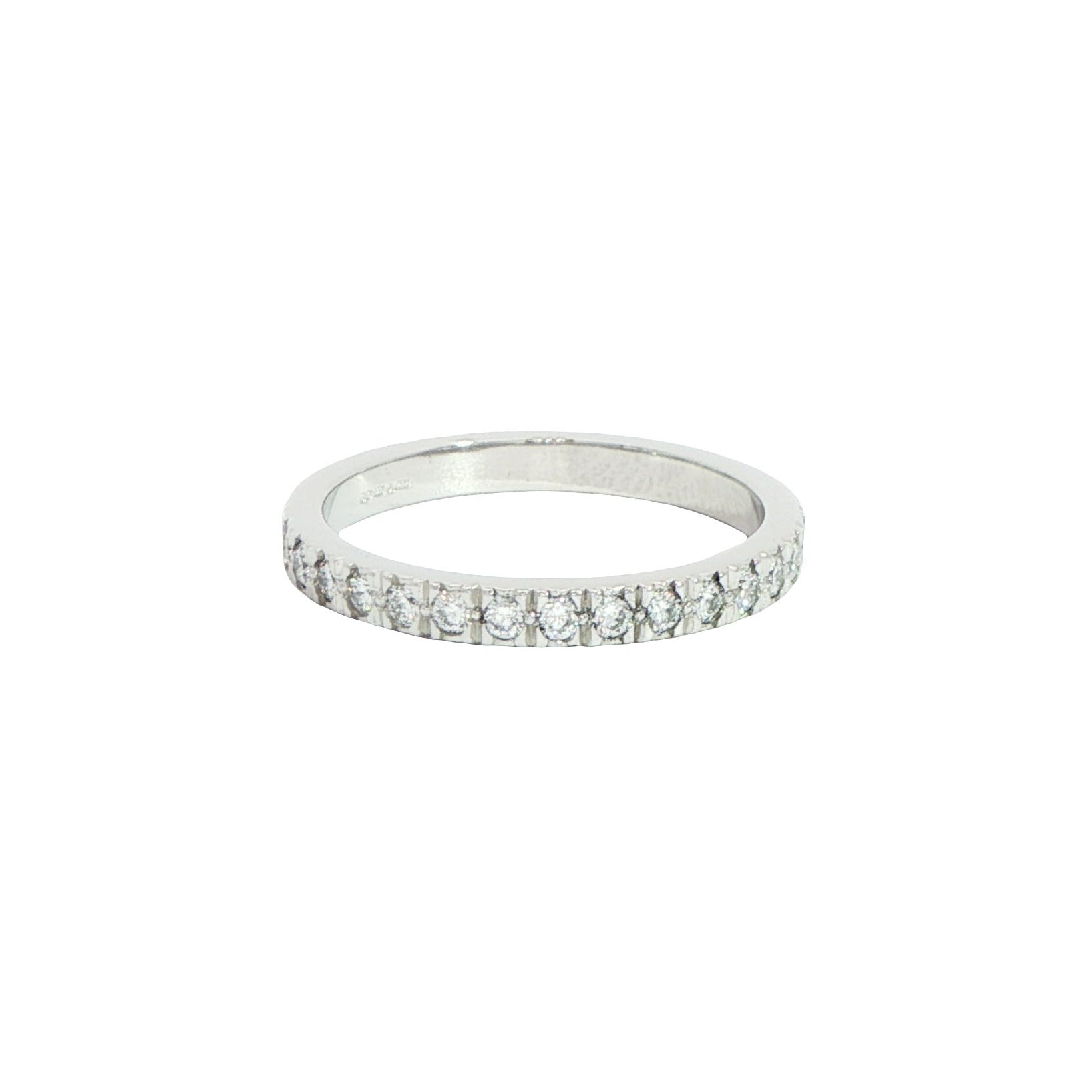 Tiffany and Co. Platinum Diamond Half Eternity Ring