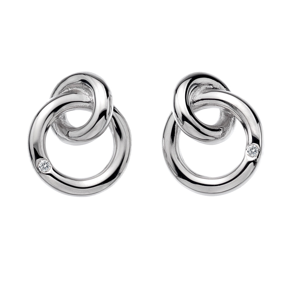 Hot Diamonds Double Circle Earrings