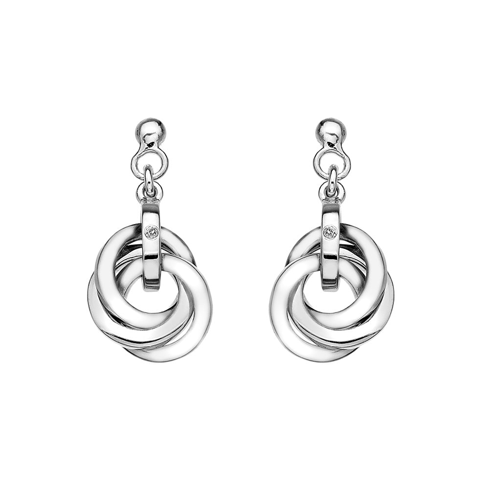 Hot Diamonds Trio Drop Earrings