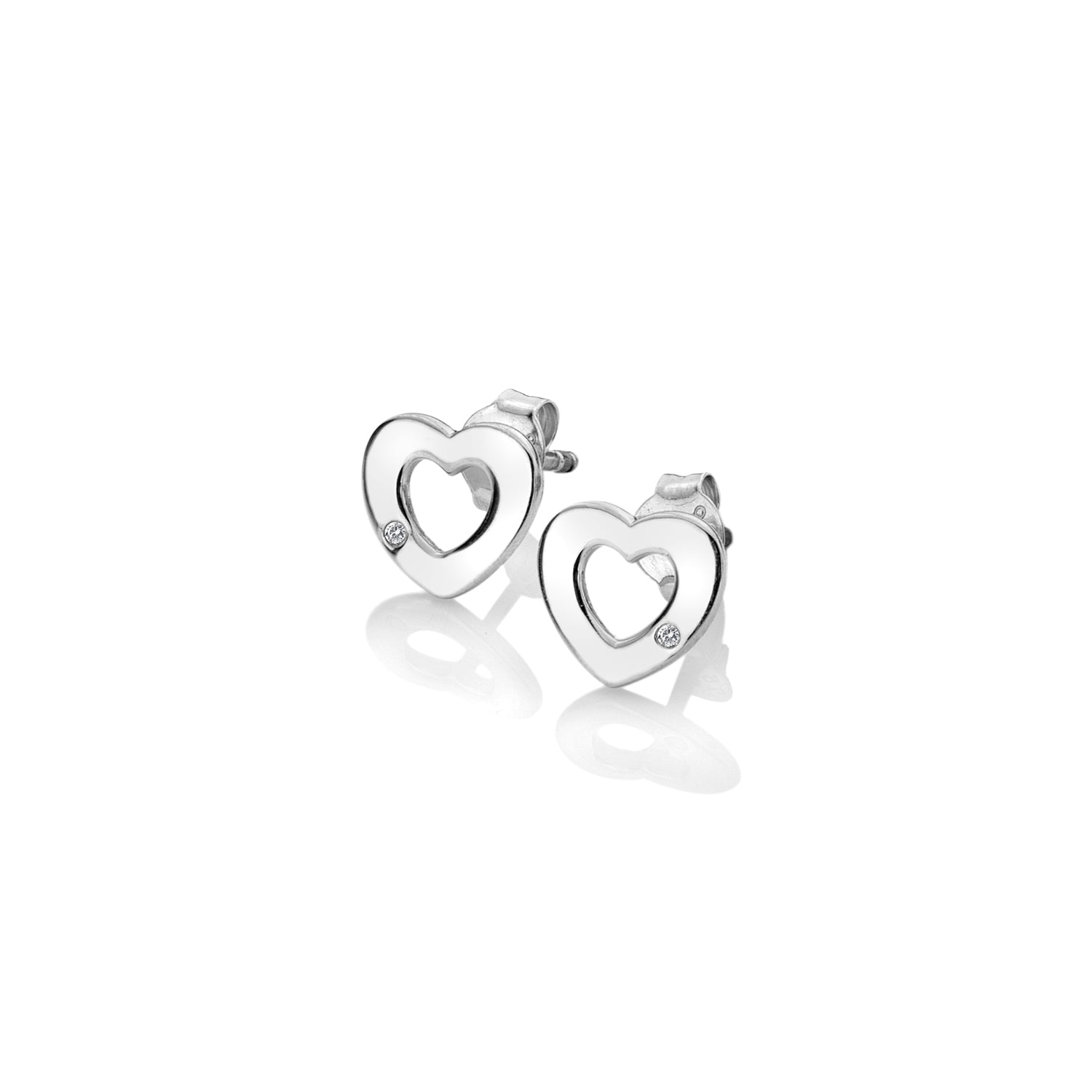 Hot Diamonds Open Heart Studs