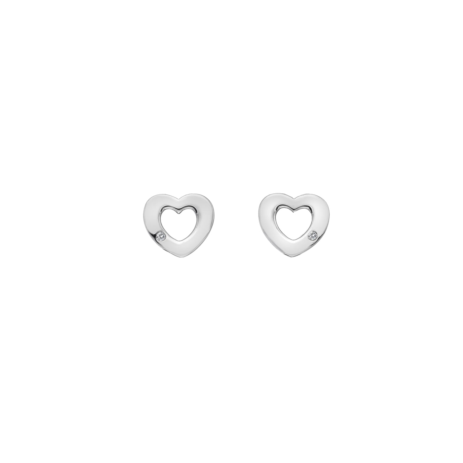 Hot Diamonds Open Heart Studs