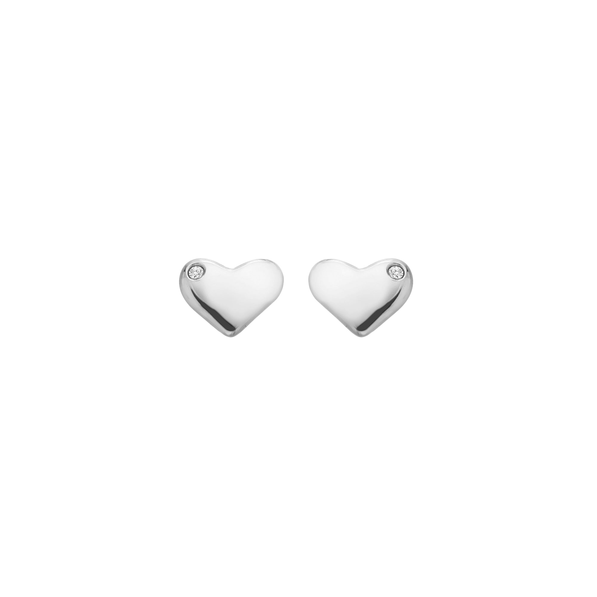 Hot Diamonds Silver Heart Studs