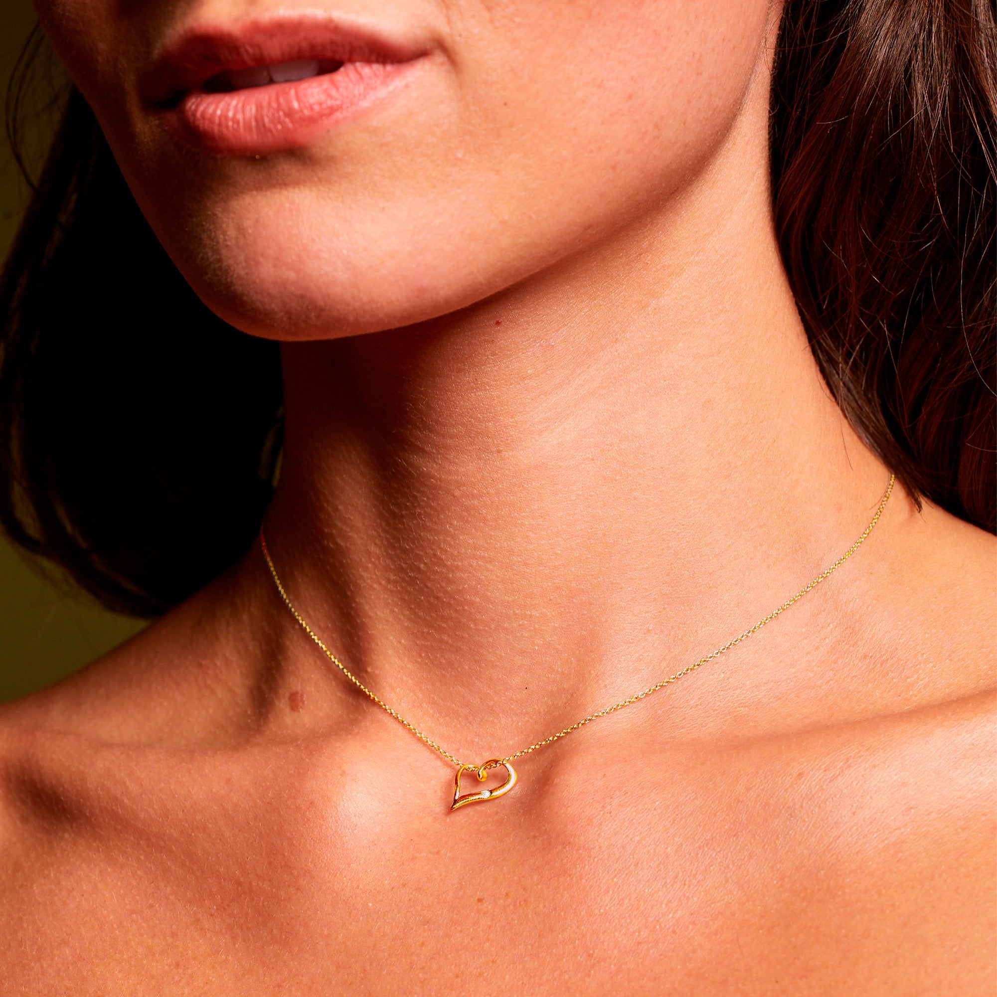 Hot Diamonds x Jac Jossa Asymmetric Heart Pendant