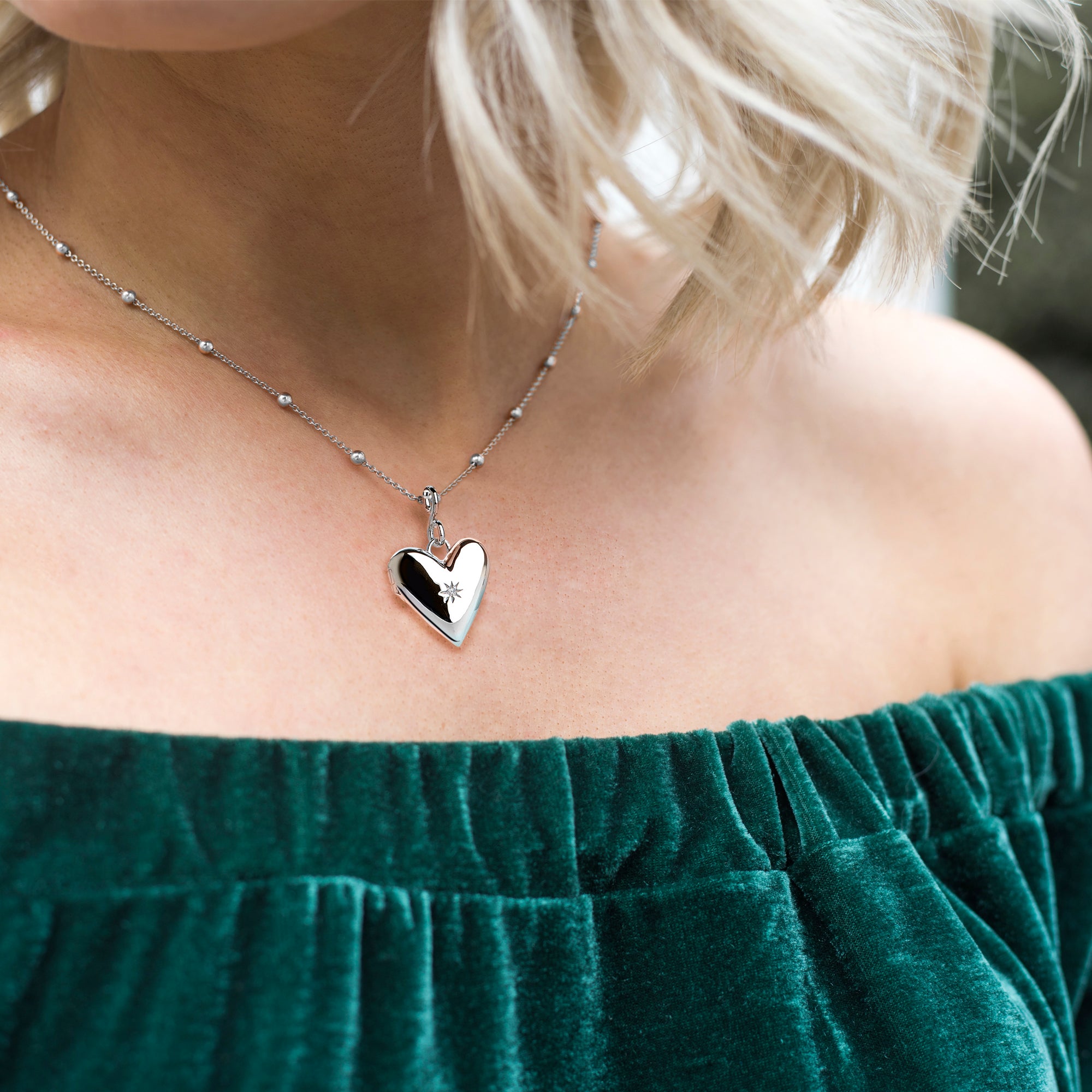 Hot Diamonds Confident Heart Locket