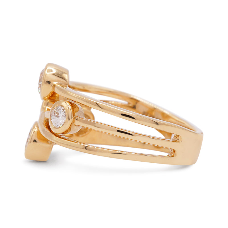 18 Carat Yellow Gold Diamond Ring