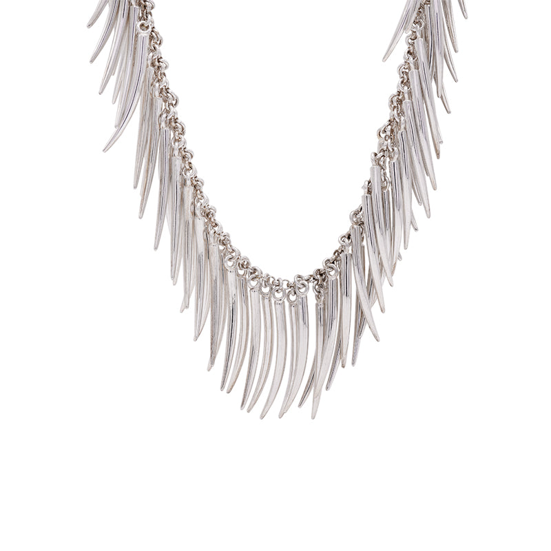 Silver 'Feather' Necklet
