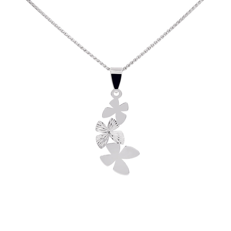 Silver 'Butterfly' Pendant on Chain