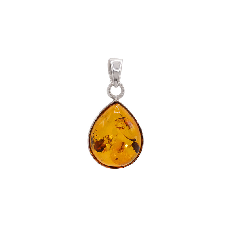 Silver and Amber Pendant
