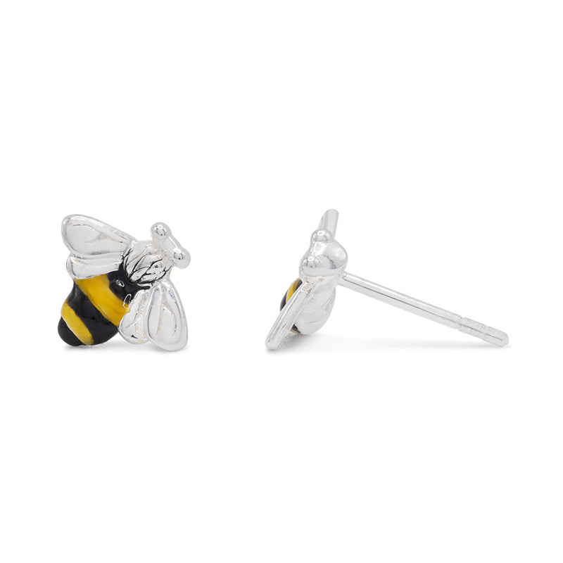 Silver 'Honey Bee' Earrings