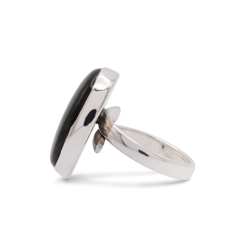 Silver Labradorite Ring