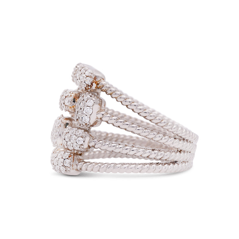 Silver and Cubic Zirconia Ring