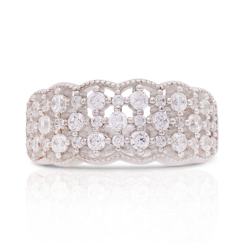 Silver Cubic Zirconia Ring