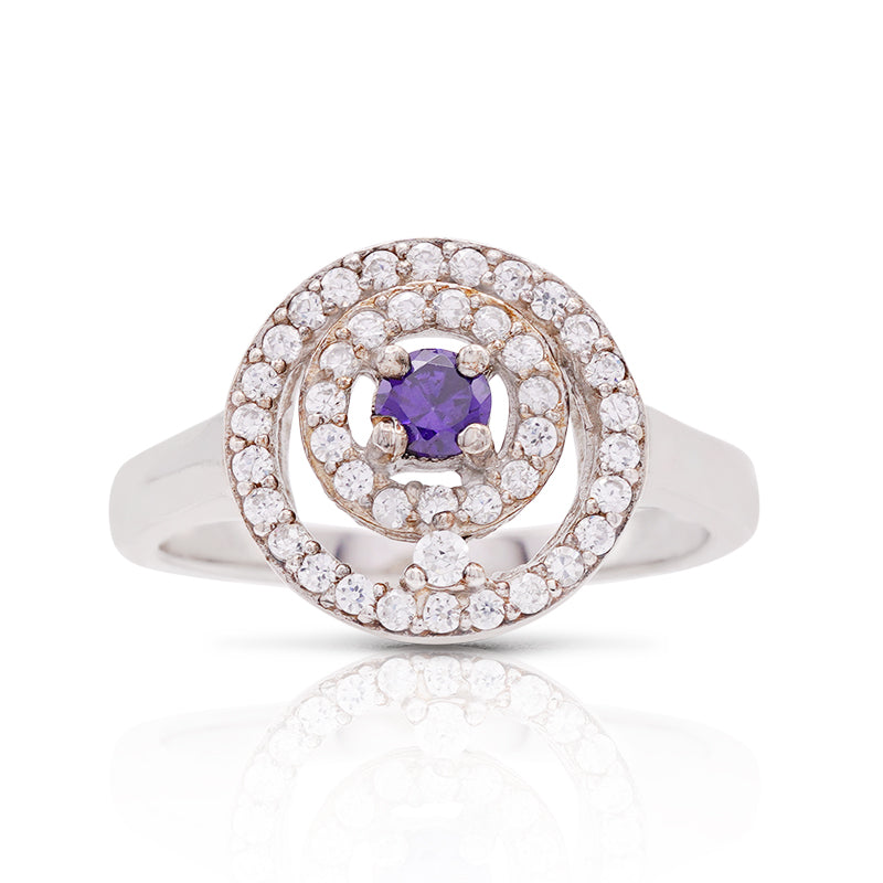Silver Cubic Zirconia Ring