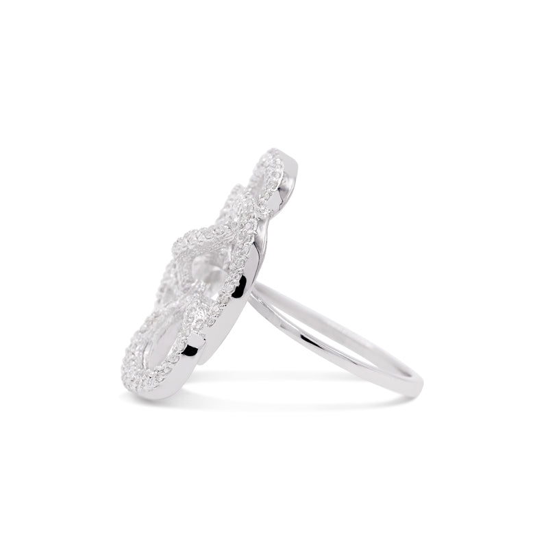 18 Carat White Gold Diamond Ring