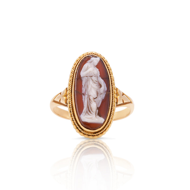 14 Carat Yellow Gold Cameo Ring