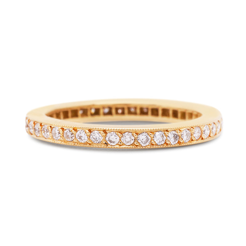 18 Carat Yellow Gold Diamond Full Eternity Ring
