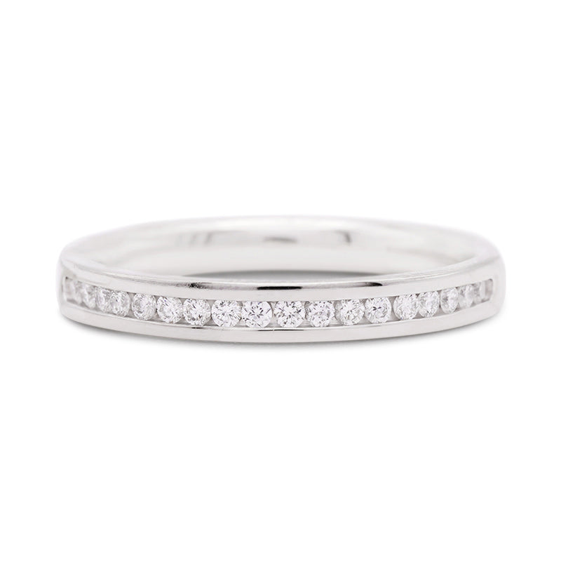 Platinum Half Eternity Diamond Ring
