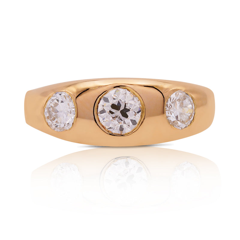 18 Carat Yellow Gold Diamond Ring