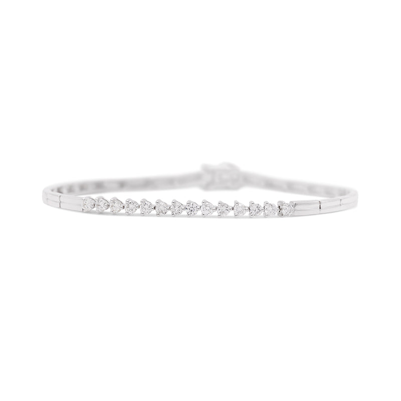 18 Carat White Gold Diamond Bracelet
