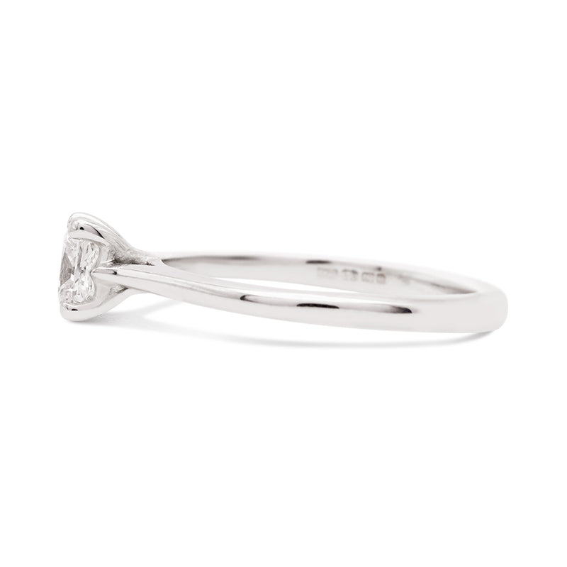 18 Carat White Gold Princess Cut Diamond Ring