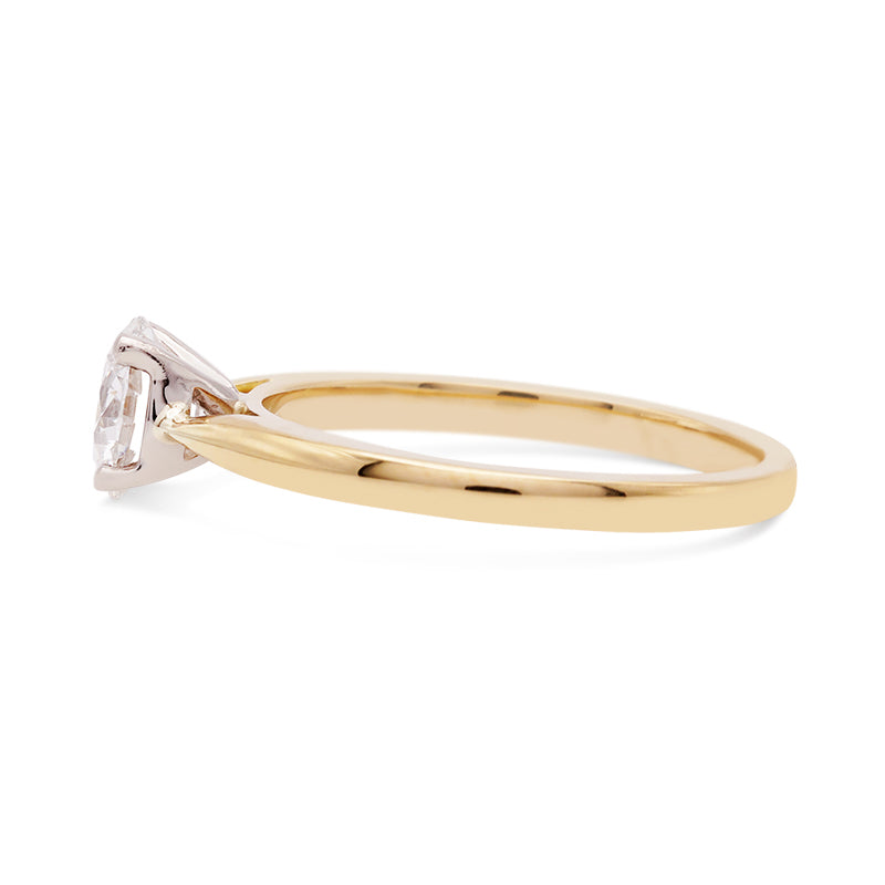 18 Carat Yellow Gold Laboratory Grown Diamond Ring