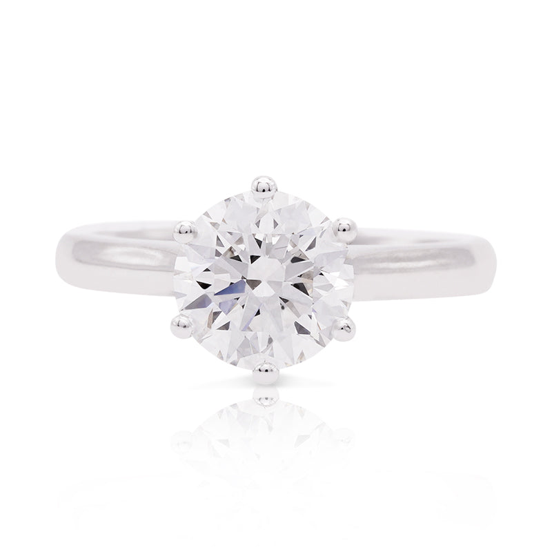 18 Carat White Gold Laboratory Grown Diamond Ring