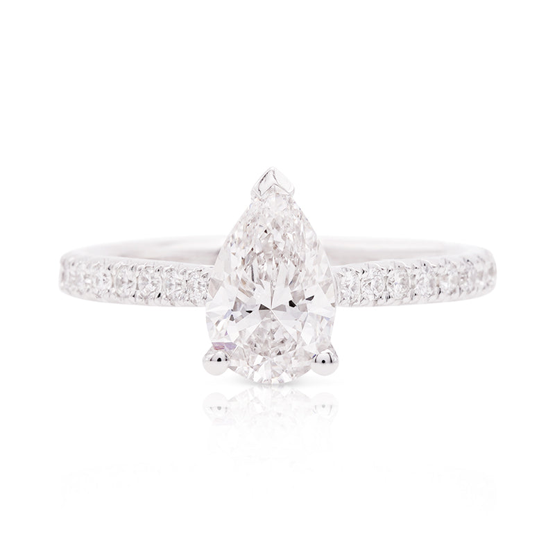 18 Carat White Gold Laboratory Grown Diamond Ring