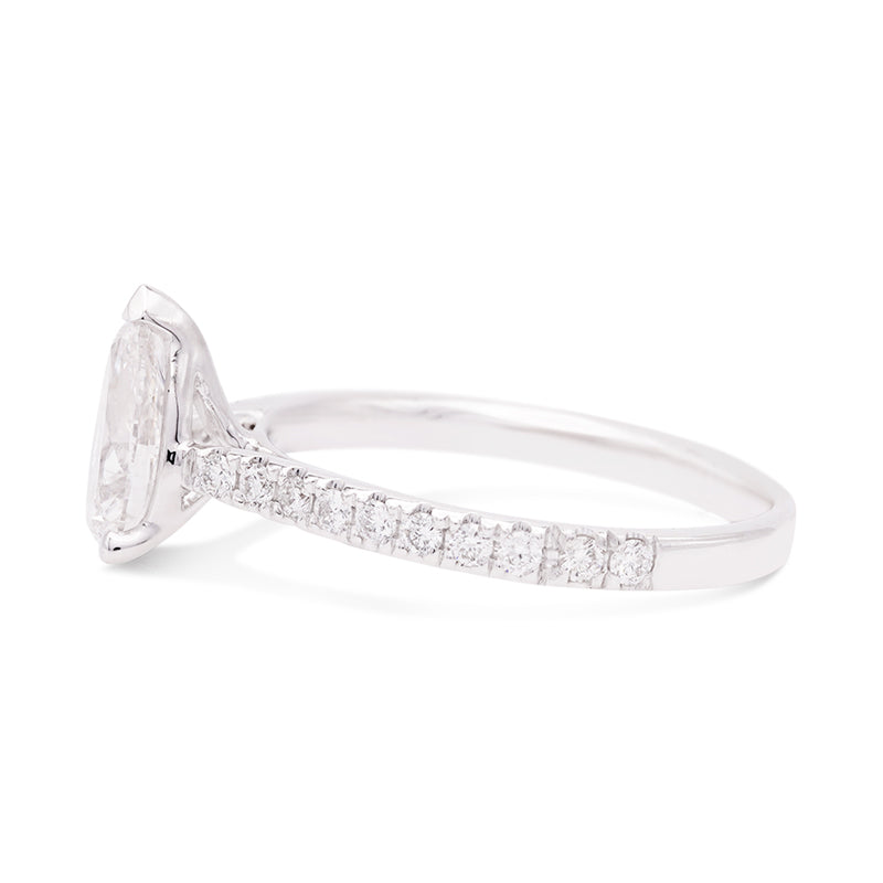 18 Carat White Gold Laboratory Grown Diamond Ring