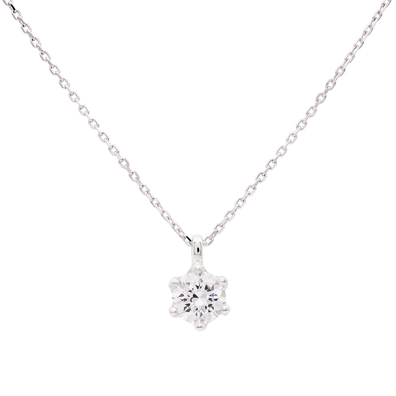 Platinum Laboratory Grown Diamond Pendant on Chain