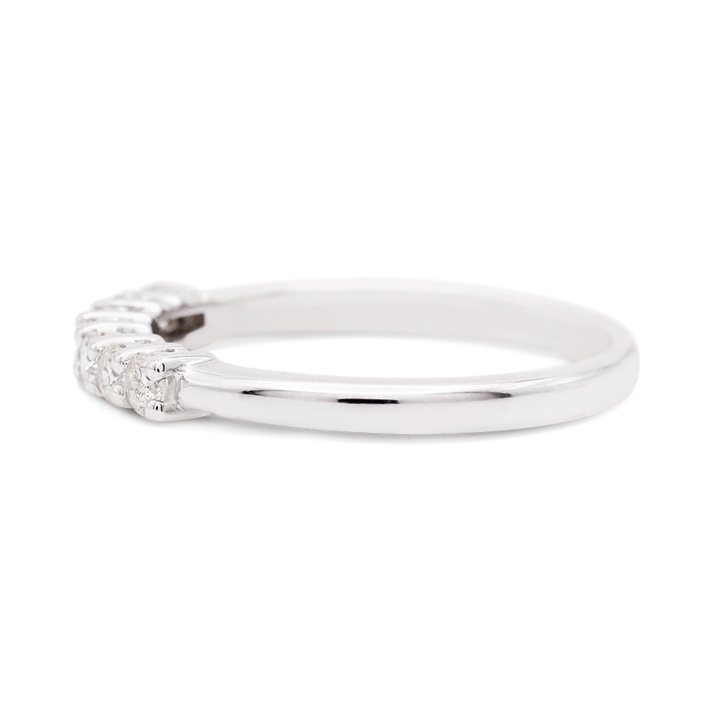 18 Carat White Gold Seven Stone Diamond Ring
