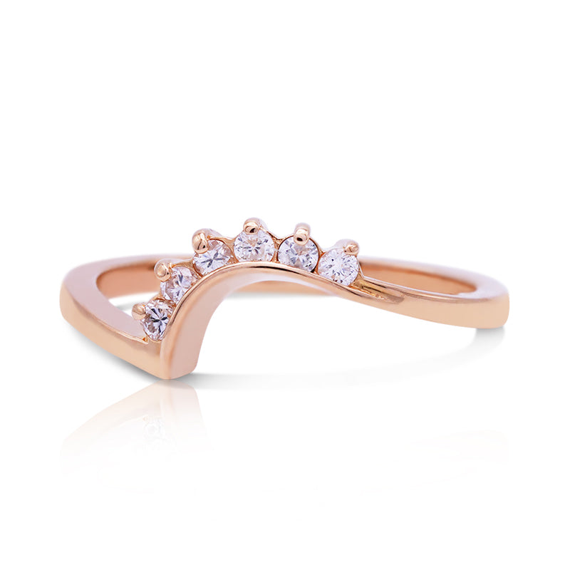 18 Carat Yellow Gold Shaped Diamond Ring
