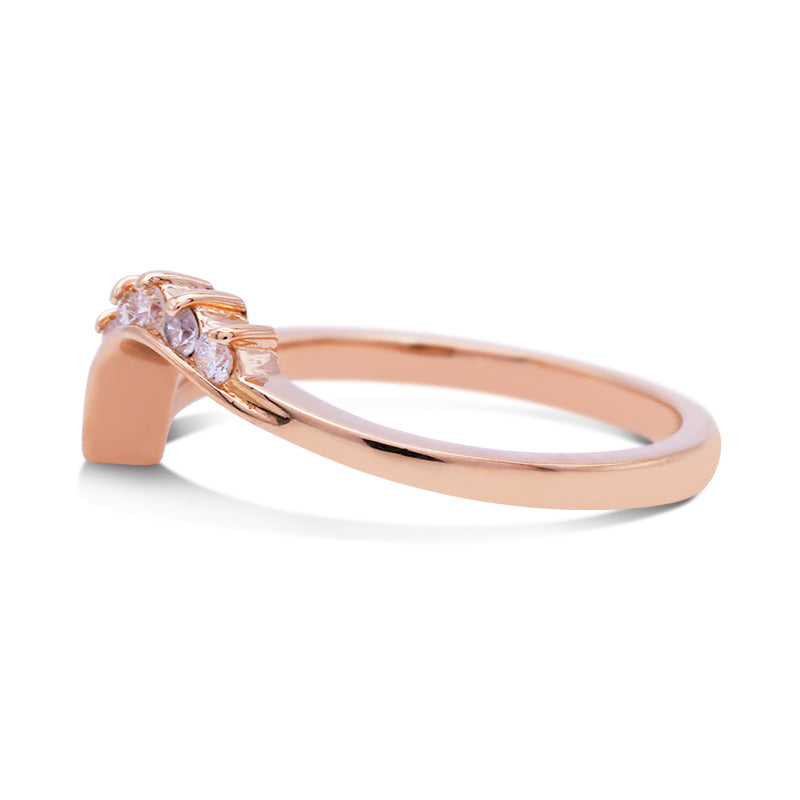 18 Carat Yellow Gold Shaped Diamond Ring