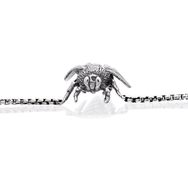 Silver Bee Necklace