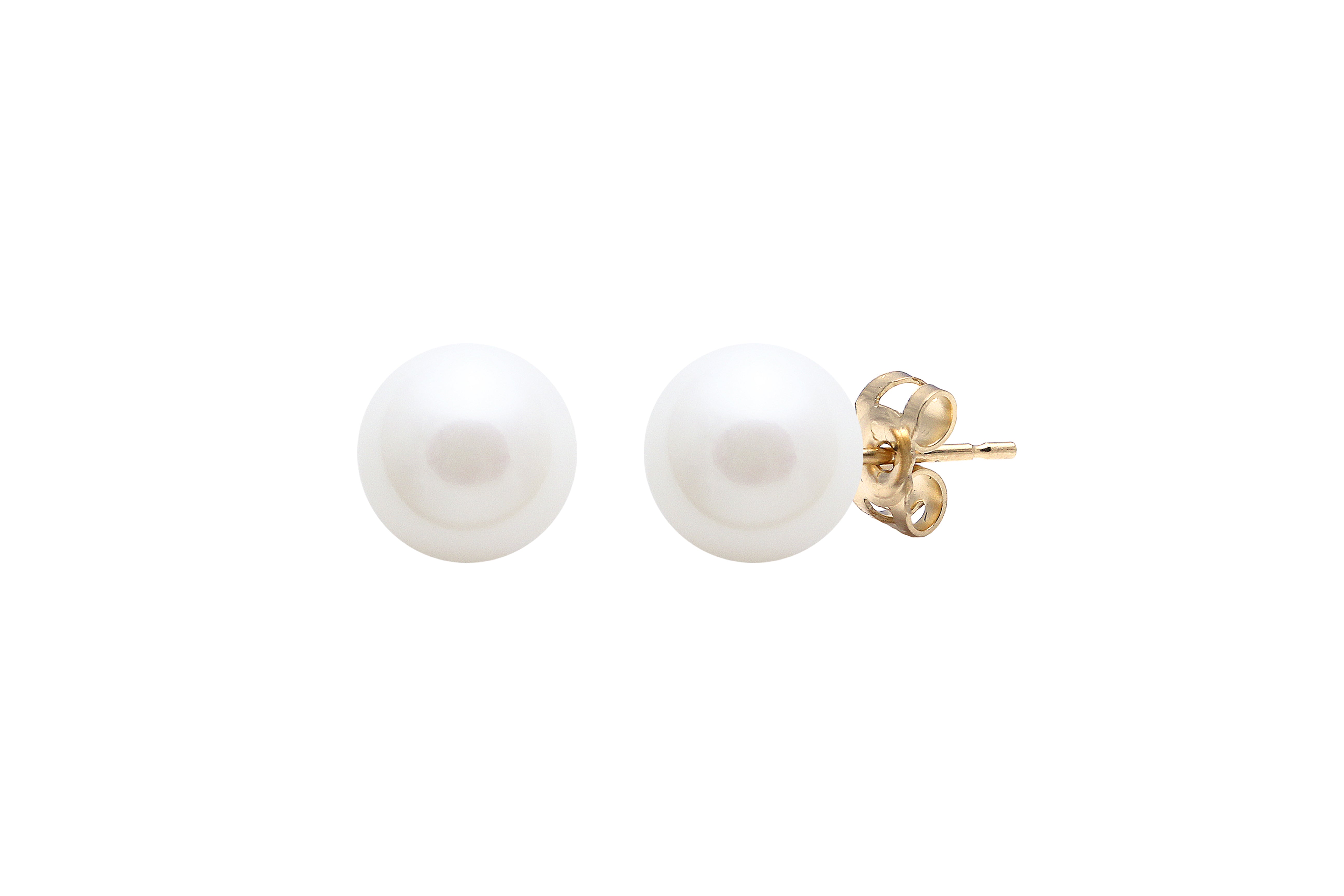 9ct Gold 7mm Freshwater Pearl Stud Earrings