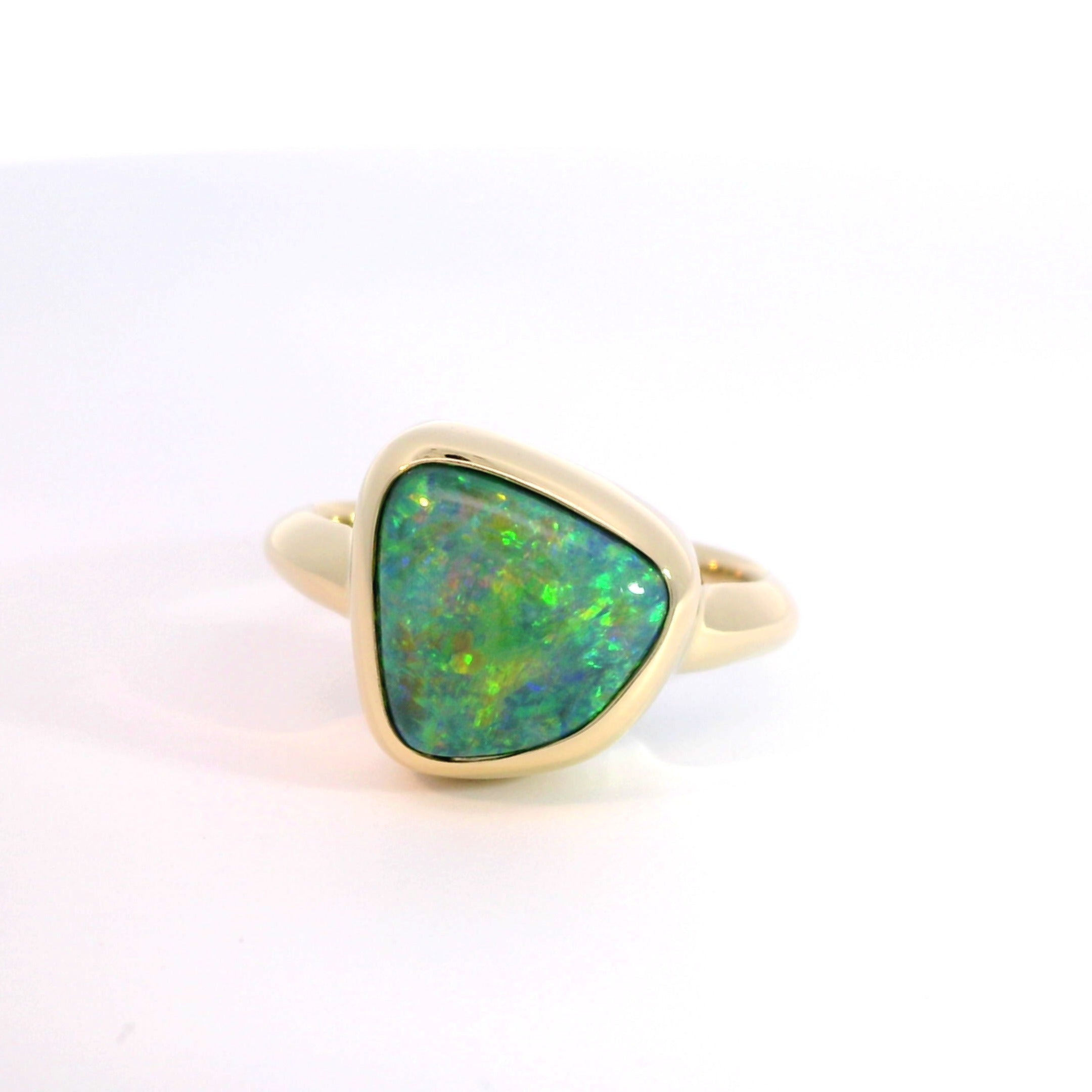 18 Carat Yellow Gold Opal Ring