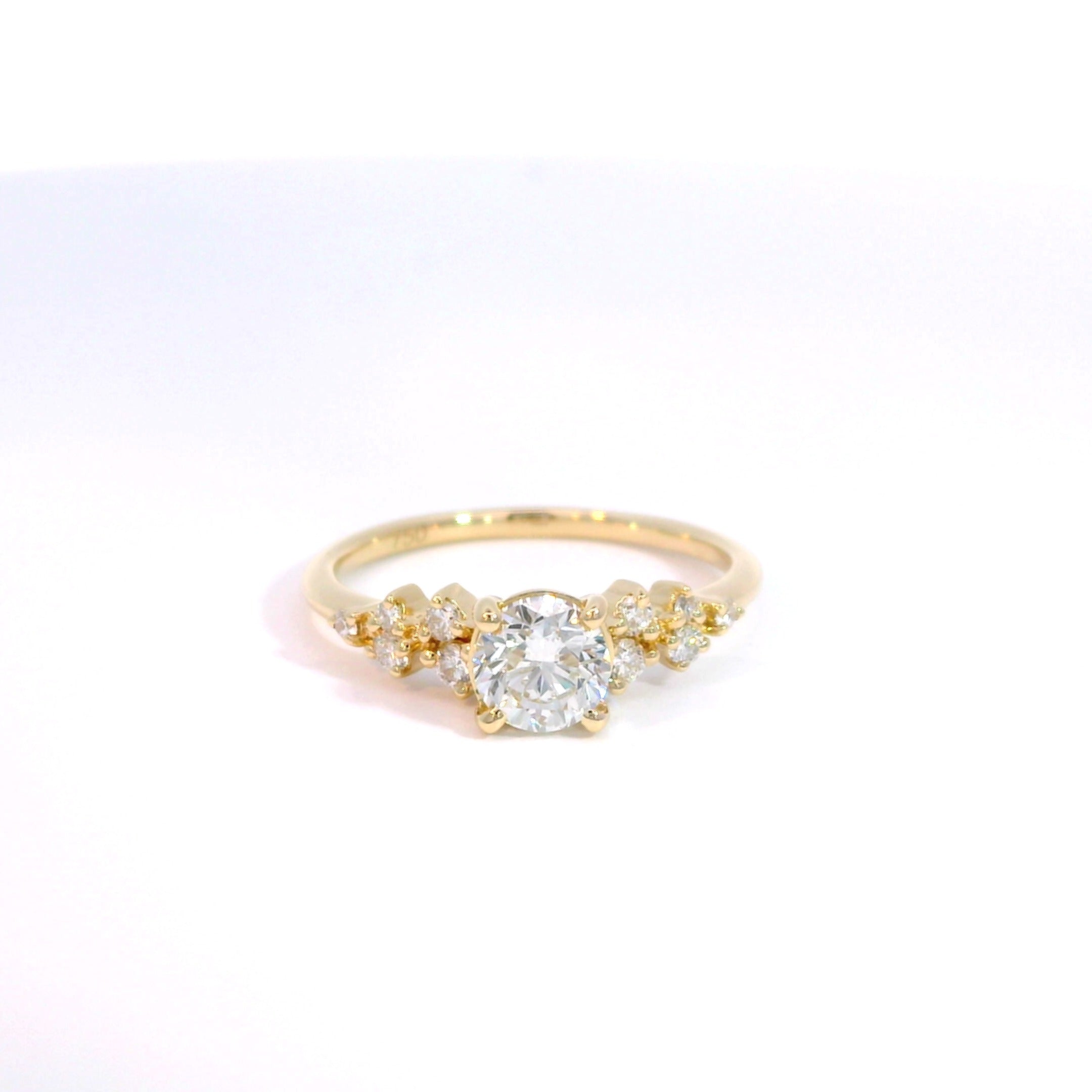 18 Carat Yellow Gold Diamond Ring