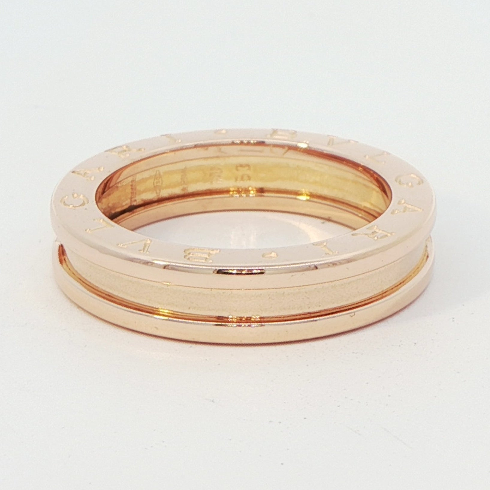 18 Carat Rose Gold Bulgari B.zero1 Two Band Ring
