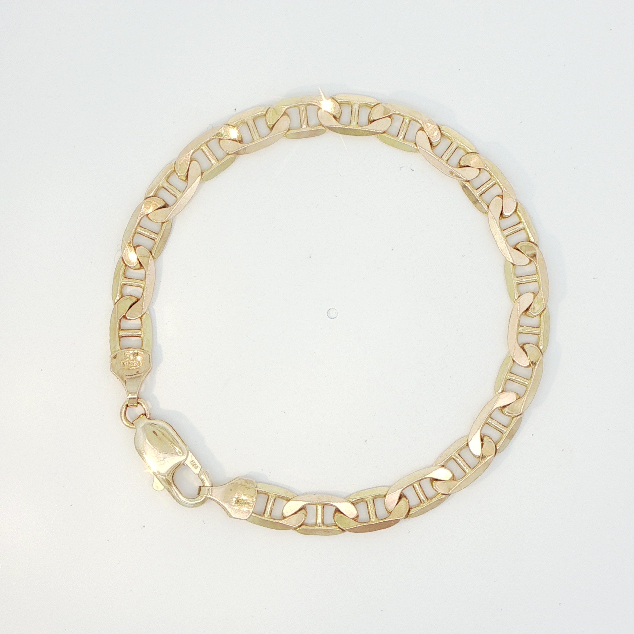 9 Carat Yellow Gold Anchor Bracelet