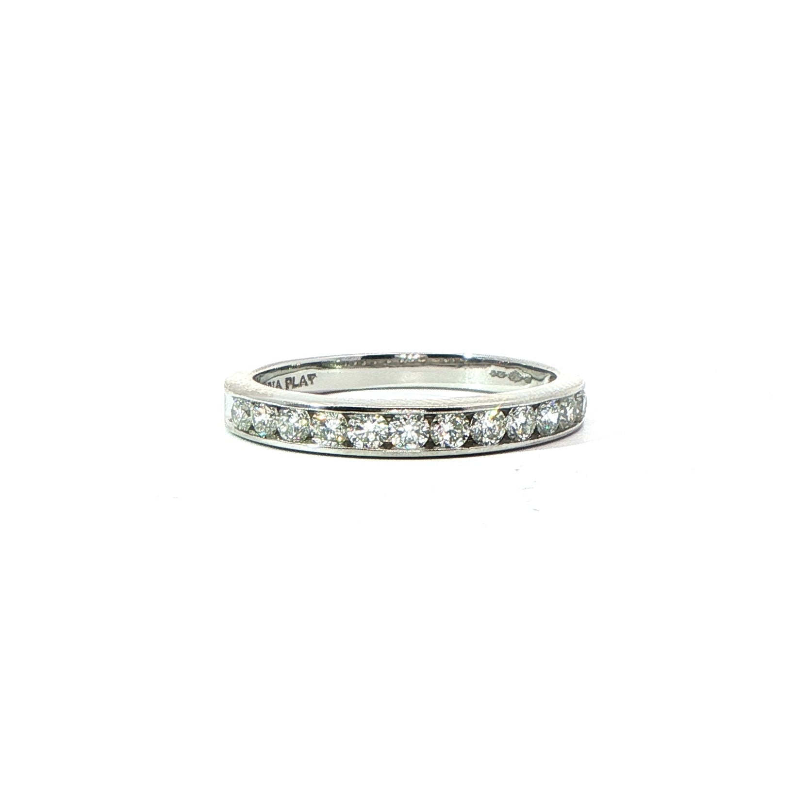 Platinum Diamond Half Eternity Ring 0.60ct