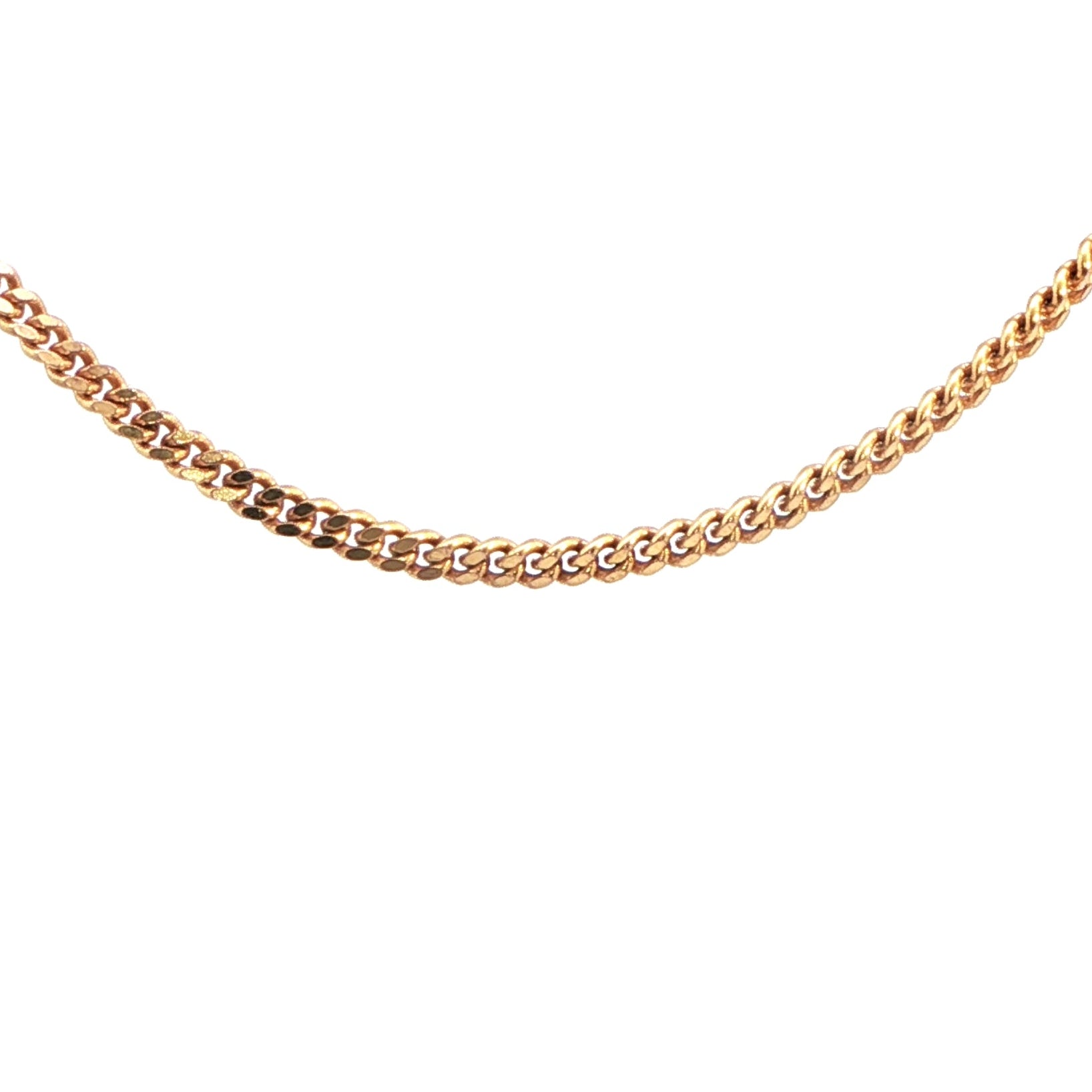 9 Carat Yellow Gold Fine Curb Chain