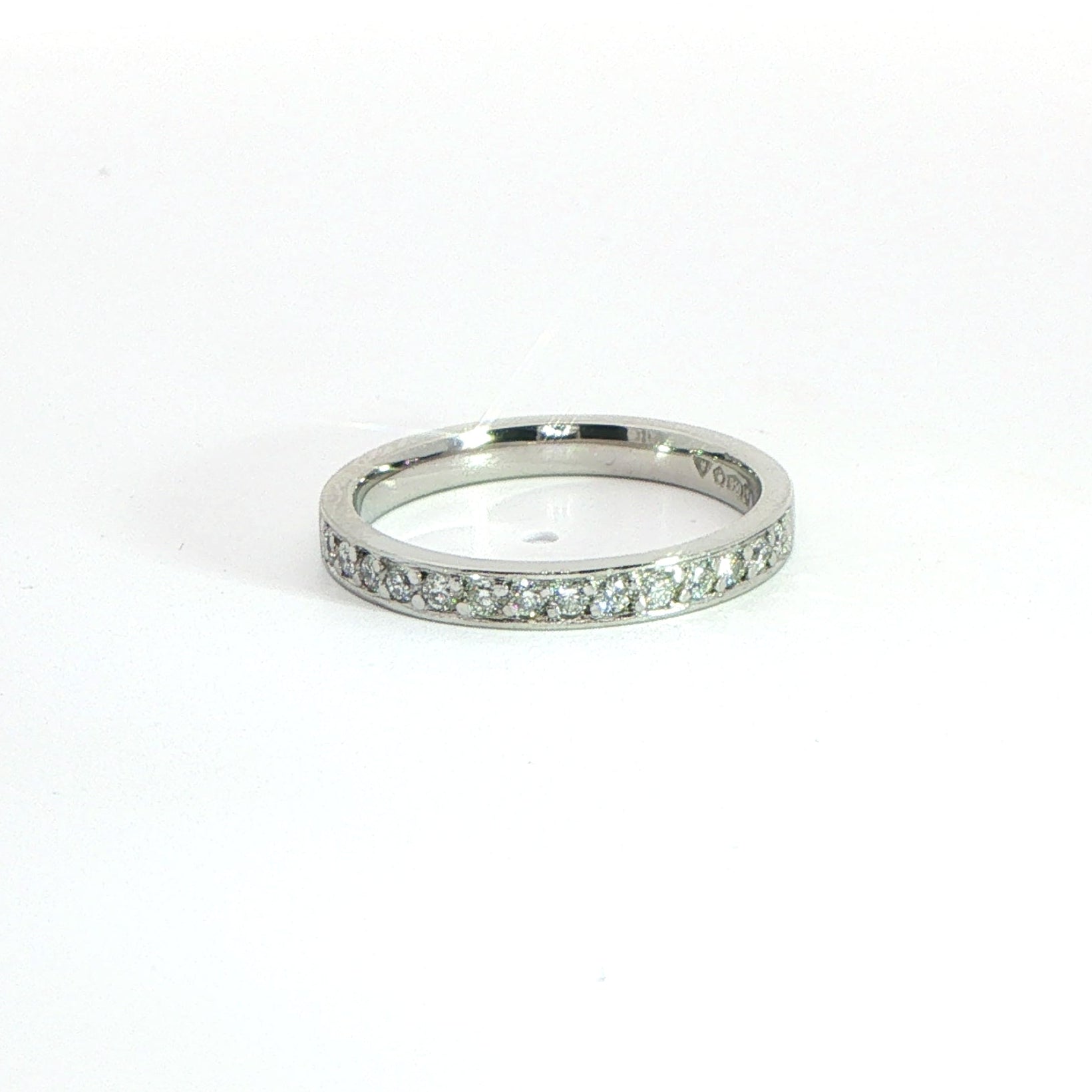 Platinum Diamond Half Eternity Ring 0.15ct