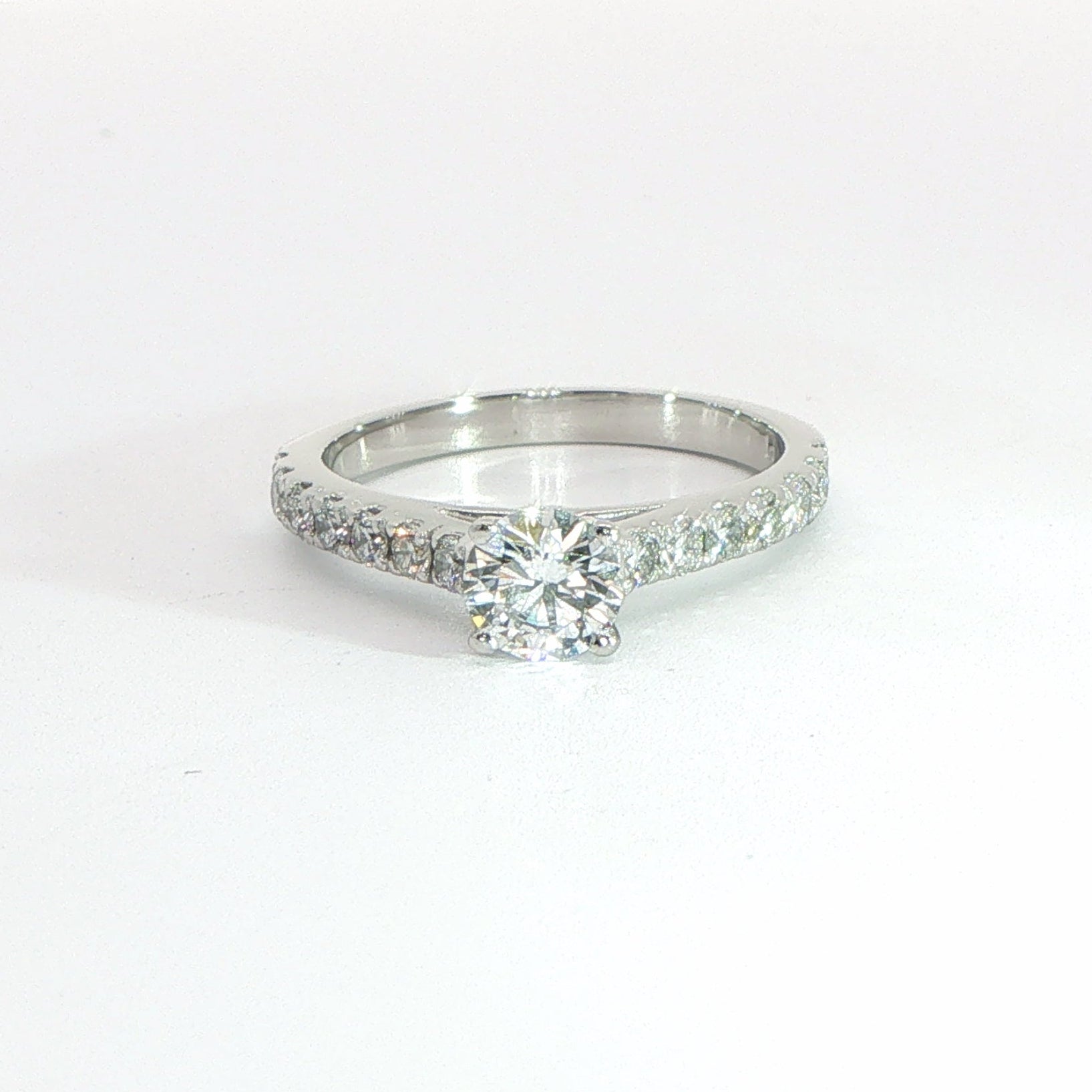 Platinum Diamond Multi Stone Ring 0.58ct