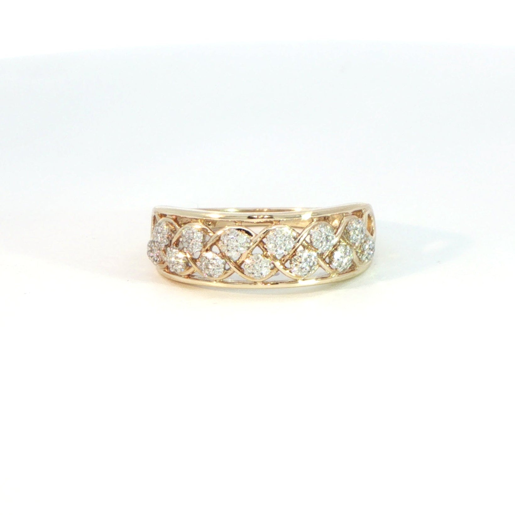 9 Carat Yellow Gold Diamond Dress Ring 0.20ct