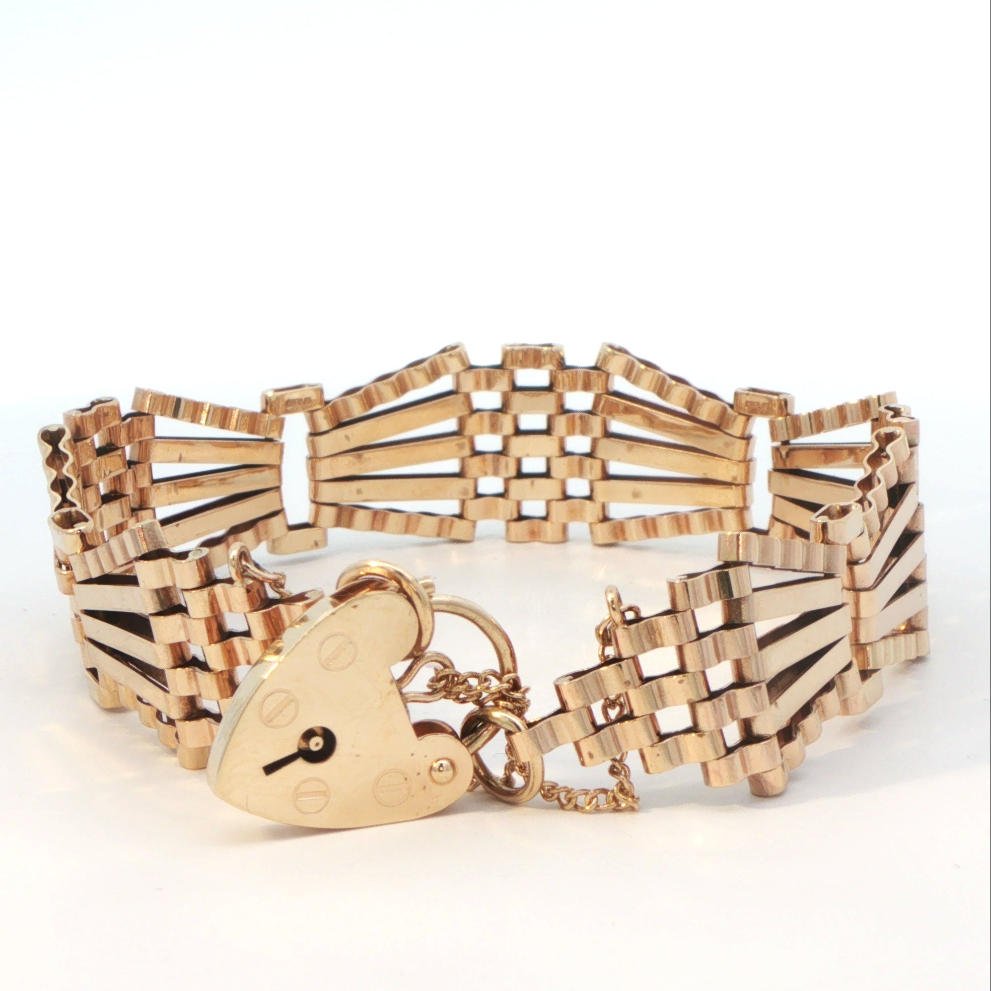 9 Carat Yellow Gold Gate Bracelet