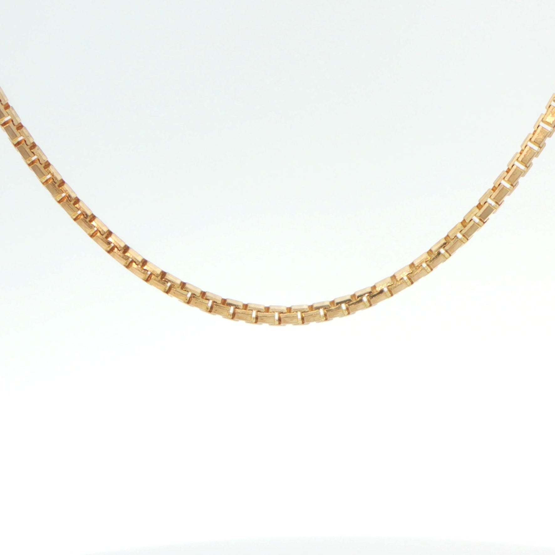 14 Carat Yellow Gold Box Chain