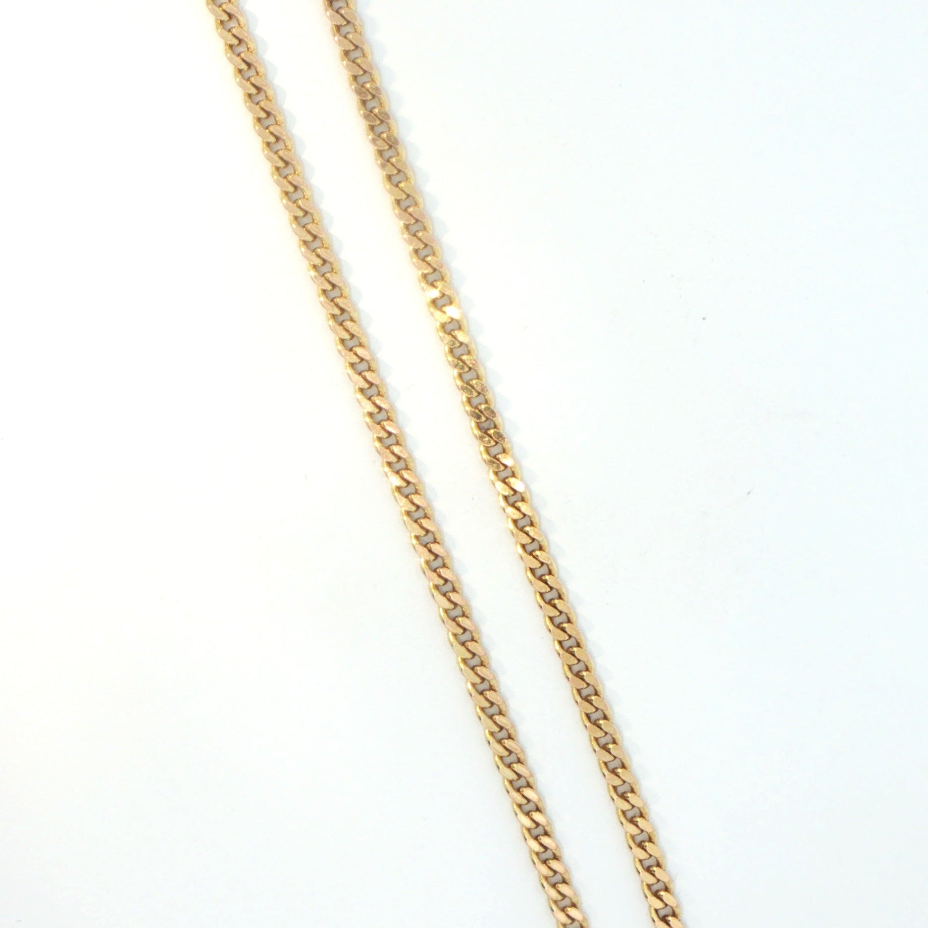9 Carat Yellow Gold Flat Curb Chain