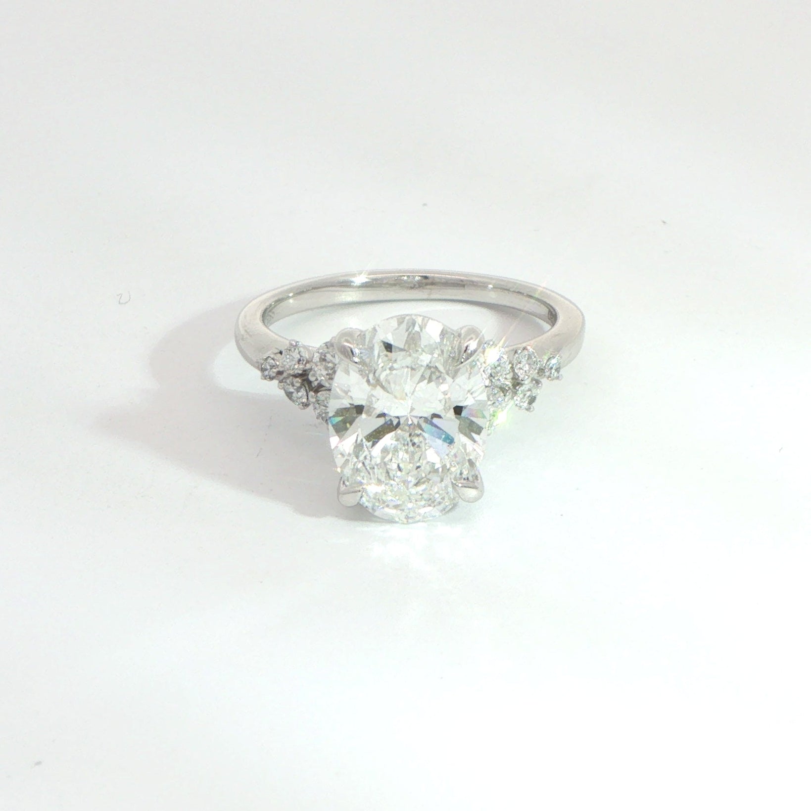Platinum Laboratory Grown Diamond Ring 3.35ct